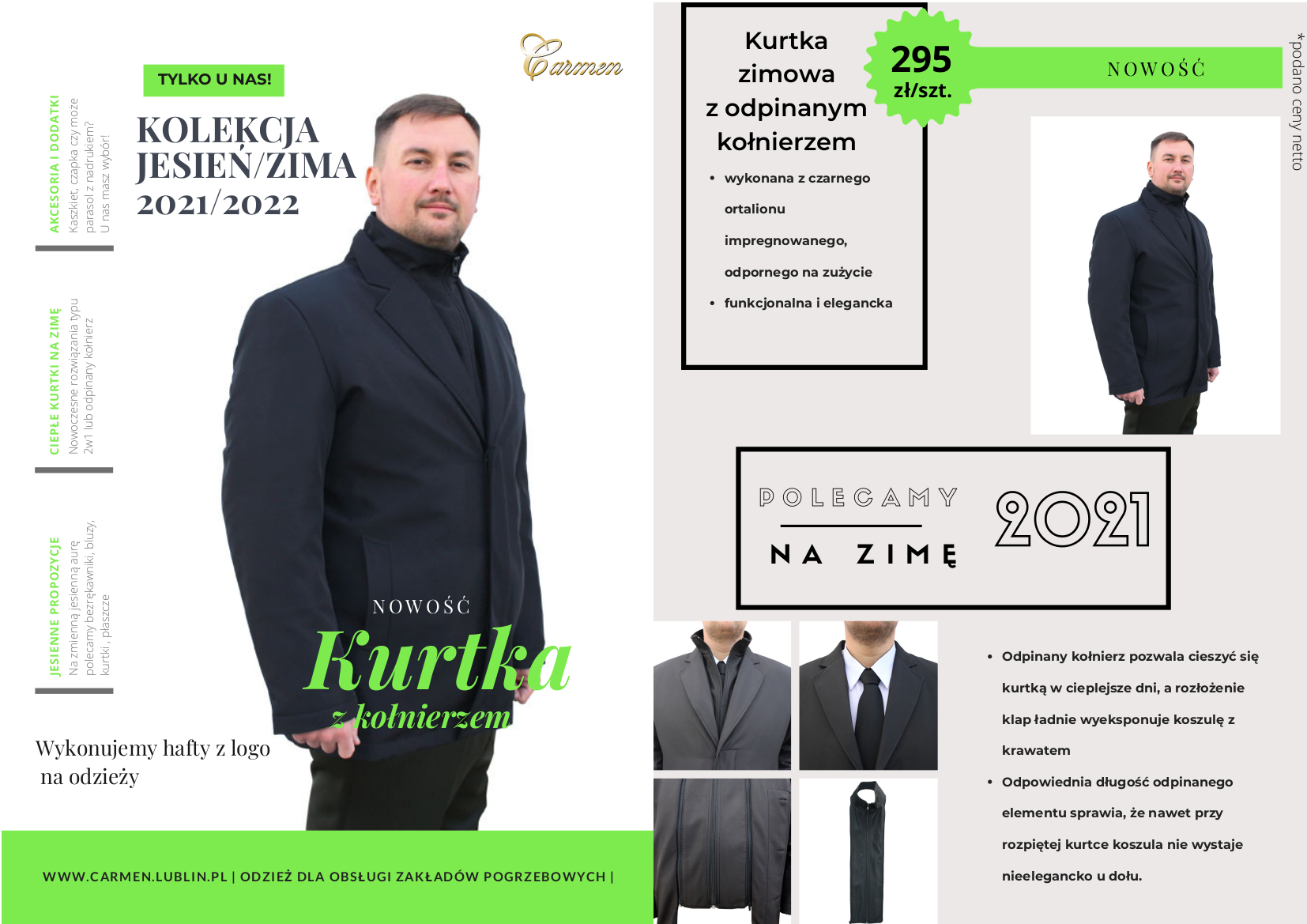 Kurtka zimowa z odpinanym kolnierzem Newsletter29.09.2021